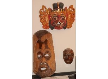 Lot Of 3 Decorative Travel Mask