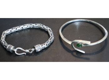 Pair Of Sterling Silver Bracelets