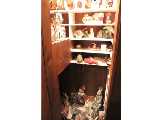 Large Closet Full Of Assorted Holiday Items, Nice Collection