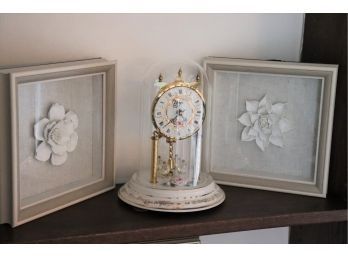 Bulova Anniversary Clock And Floral Shadowbox Wall Decor Approximately