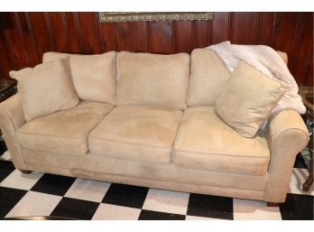 Klaussner Furniture Sleeper Sofa With Back Pillows