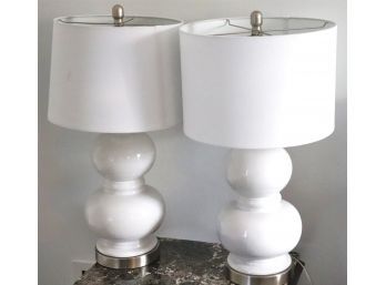 Pair Of Pretty Table Lamps By Portable Luminaires