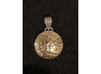 18K YG/Sterling Silver 2 Sided Pendant In The Style Of John Hardy
