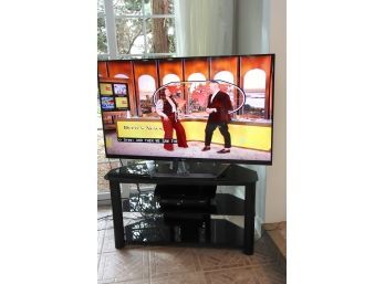 Lg 55 Inch Tv With Media Stand Includes Remote, Model 55lm7600 2012 Includes Sony Blu Ray