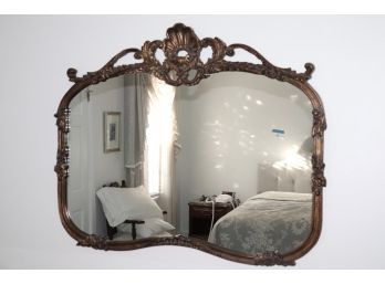 Highly Carved Wall Mirror With Shell Motif