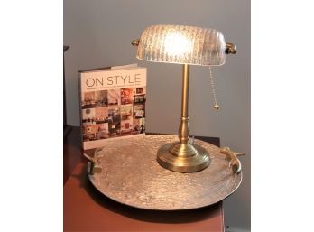 Desk Lamp Tray With Antler Handles Includes On Style Book Carl Dellatore
