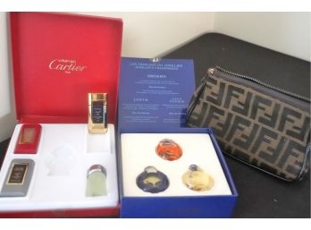 Collection Of Small Miniature Perfumes Includes Bucheron & Cartier Scents