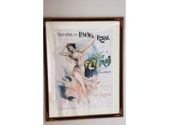 'Theatre Du Palais Royal' Les Fetards French Poster In Frame