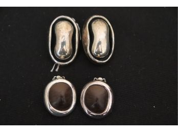 Collection Includes Pretty Sterling Clip-On Earrings