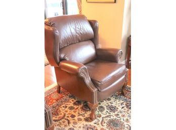 Lazy Boy Wing Chair 100  Leather Recliner With Claw Feet