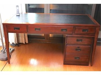 Traditional Style Office Desk & Rolling File Cabinet By Hooker Furniture