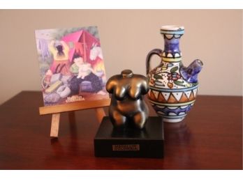 Lot Includes Small Botero Style Print & More