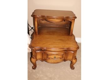 Pair French Provincial Nightstands With Drawer
