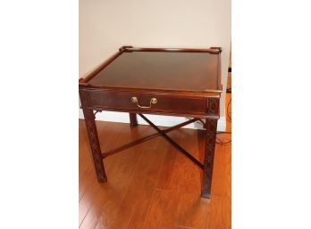 Baker Furniture Mahogany Chippendale Style Side Table