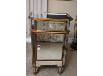 Chic Mirrored Side Table Or Small Cabinet