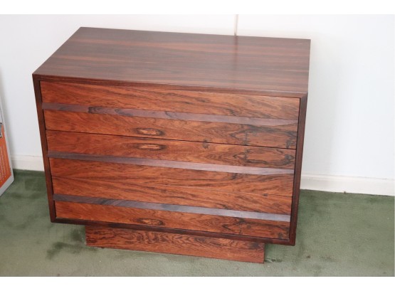 Stylish Mid  Century Modern Rosewood Cabinet With 3 Drawers