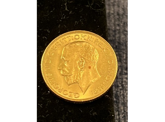 22K George V British Sovereign Gold Coin Dated 1925