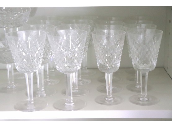 Waterford Alana Pattern Set Of 30 Wine & Cocktail Glasses
