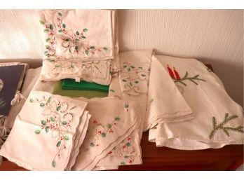 Assortment Of Linen And Holiday Tablecloths