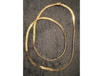 14K YG Chain Link Necklace 30' Long