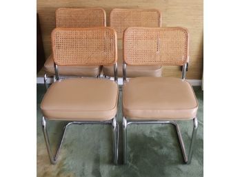 Set Of 4 Marcel Breuer Style Cesca Side Chairs