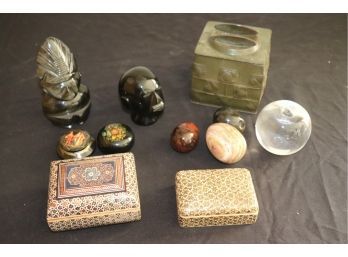 Large Assortment Of Table - Top Decorative Items With Tiffany Apple
