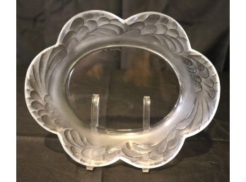 Lalique Frosted Crystal Dish, Very Pretty Piece