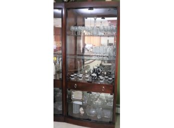 Universal Furniture Display Cabinet With Softly Curved Edges Great For Your Collectibles(Contents Not Included