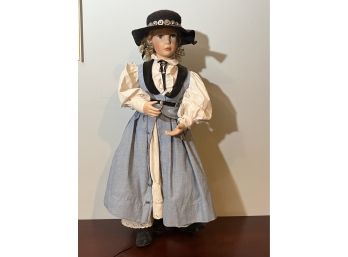 Large Doll Bonnie 1664a 1995 The Hamilton Collection, Includes Stand  Approximately 26 Inches Tall