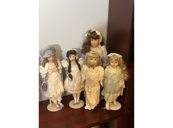 Collection Of Porcelain Face Dolls May Include House Of Lloyd And Others 16 Inch