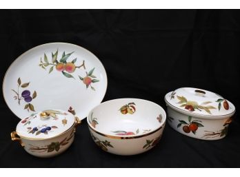Royal Worcester Fine Porcelain Oven To Table Ware, Platter, Large Bowl, Casserole Dishes