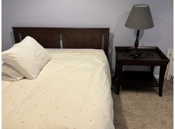 Queen Size Bed Frame & Sultan Mattress Includes Side Table & Lamp
