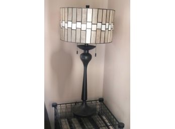 Decorative Table Lamp With A Shell Like Finished Shade