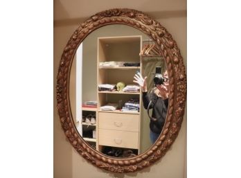 Ornate Resin Wall Mirror Approx. 28 X 36 Inches