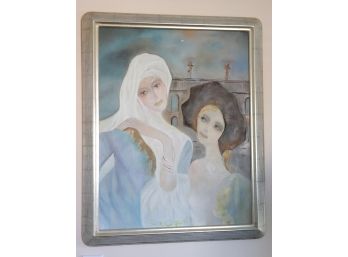 Luce Caggini Contemporary Signed Painting Measures Approximately 26 W X 31 Inches