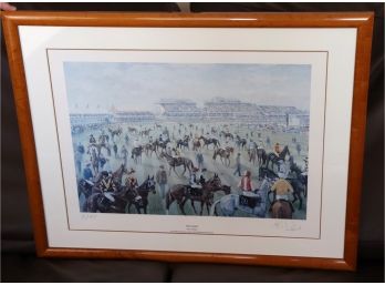 T'he Start' 7/75  Klauss Philip Official Print Signed By Artist Approx. 29 X 23 Inches