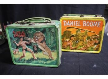 Vintage Daniel Boone & Tarzan Lunchboxes