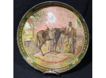 Great River Straight Whiskey Advertising Tin