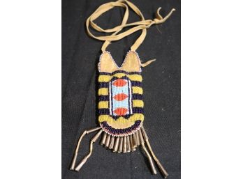 Vintage Native American Beaded Tobacco/Pipe Pouch
