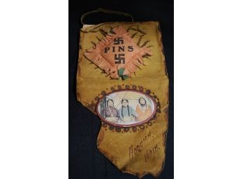 Vintage Native American Souvenir From Hoquiam Wash Leather