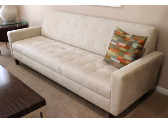 Contemporary Sofa With A Textured Checkered Fabric