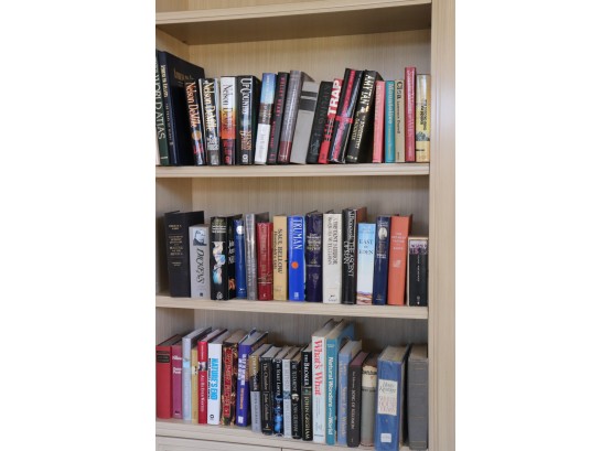 Collection Of Books Titles Include World Atlas, Dickens, Nelson Demille & More