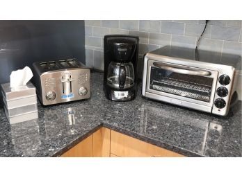 Kitchen Accessories - Kitchen Aid Toaster Oven, Black & Decker Coffee & Cuisinart 4 Slice Toaster