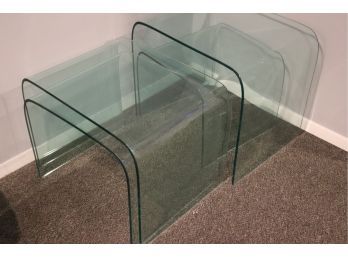 Set Of 4 Glass Nesting Tables