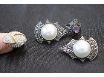 Collection Includes Sterling Earrings & Rings