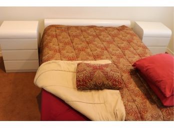 Like A Clean Look? Formica Veneer Bed Full/ Queen Includes 2 Nightstands