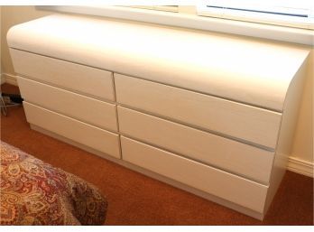 Contemporary Formica Veneer Dresser With 6 Drawers