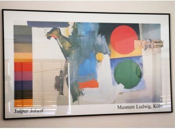 Jasper Johns Museum Ludwig Framed Poster By SIAE Rome 1987 Printed In Italy