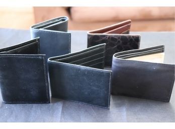 Collection Of Mens Wallets Includes A Genuine Alligator Wallet & Love Cowhide