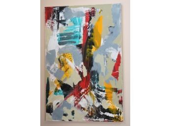 Signed Abstract Painting By Artist R. Stronger